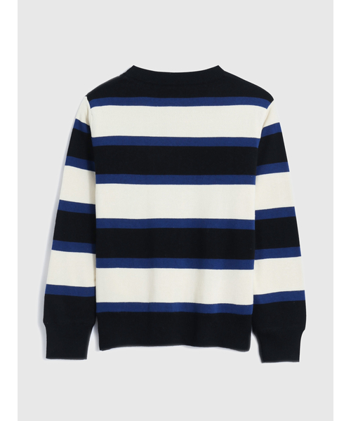 GAP（ギャップ）の「GAPロゴ ストライプコージーセーター (キッズ)（ニット/セーター・キッズ・ブルー/ピンク/ベージュ/ブラック・S/M/L/XL/XXL/XS）」の11枚目の写真