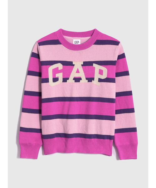GAP（ギャップ）の「GAPロゴ ストライプコージーセーター (キッズ)（ニット/セーター・キッズ・ブルー/ピンク/ベージュ/ブラック・S/M/L/XL/XXL/XS）」の17枚目の写真
