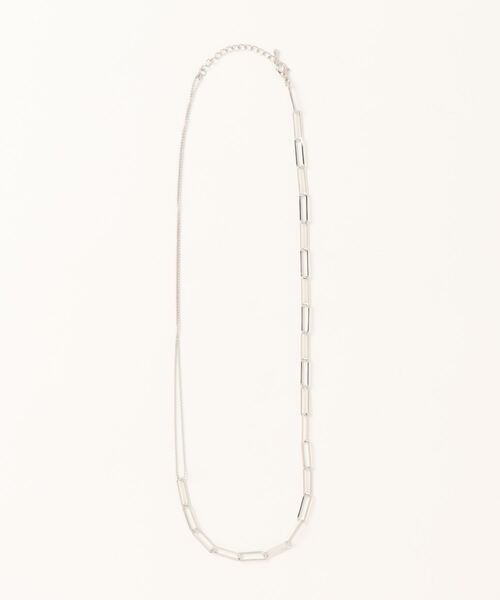 Q(キュー)の「チェーン×ボールチェーンネックレス(ネックレス・レディース・シルバー/ゴールド・ONE SIZE)」の5枚目の写真