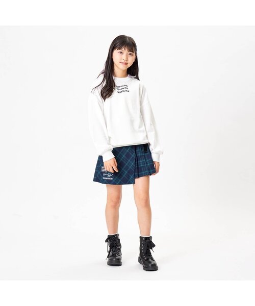 algy（アルジー）の「えり付きトレーナーチュニック（スウェット・キッズ・オフホワイト/ブラック/サックスブルー・X-SMALL/XX-SMALL/SMALL/MEDIUM）」の6枚目の写真