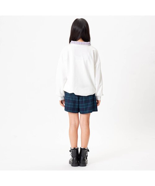 algy（アルジー）の「えり付きトレーナーチュニック（スウェット・キッズ・オフホワイト/ブラック/サックスブルー・X-SMALL/XX-SMALL/SMALL/MEDIUM）」の10枚目の写真