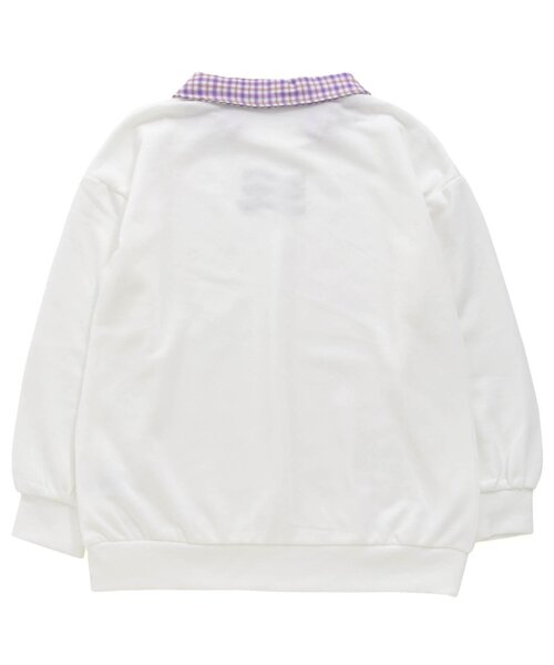 algy（アルジー）の「えり付きトレーナーチュニック（スウェット・キッズ・オフホワイト/ブラック/サックスブルー・X-SMALL/XX-SMALL/SMALL/MEDIUM）」の11枚目の写真