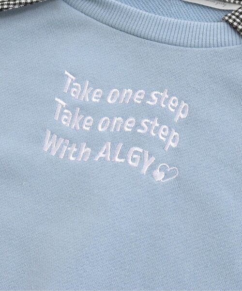 algy（アルジー）の「えり付きトレーナーチュニック（スウェット・キッズ・オフホワイト/ブラック/サックスブルー・X-SMALL/XX-SMALL/SMALL/MEDIUM）」の19枚目の写真
