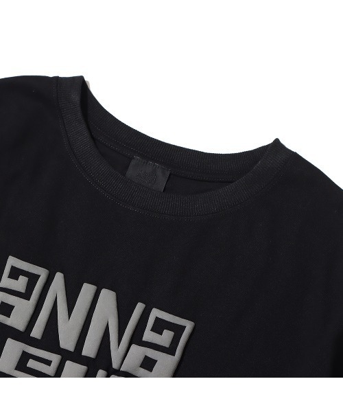 tシャツ ANNA SUI Archive 発砲 ロゴTシャツ レディース メンズ ANNA SUI Archive 発泡 ロゴTシャツ BLACK 22SU-I（アナスイ