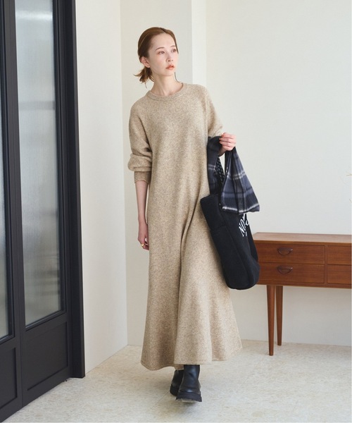 JOURNAL STANDARD（ジャーナルスタンダード）の「《追加》トラペーズワンピース（ワンピース・レディース・グレー/ブラック/ベージュ・38/36）」の14枚目の写真