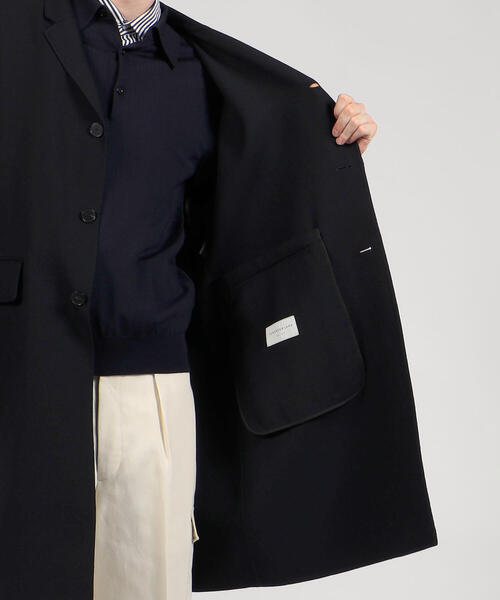 TOMORROWLAND （トゥモローランド）の「ウール チェスターコート（チェスターコート・メンズ・ネイビー/ダークグリーン・S/M/XS）」の10枚目の写真