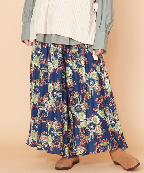 チャイハネ（チャイハネ）の「【チャイハネ】リレートワイドパンツ（その他パンツ・レディース・レッド/ネイビー/イエロー/パープル・FREE）」の2枚目の写真