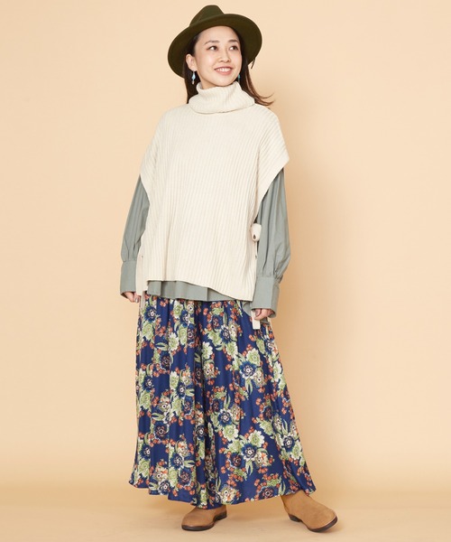 チャイハネ（チャイハネ）の「【チャイハネ】リレートワイドパンツ（その他パンツ・レディース・レッド/ネイビー/イエロー/パープル・FREE）」の6枚目の写真