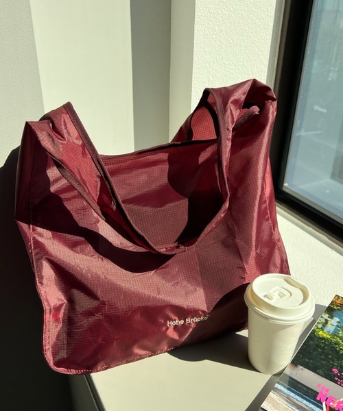 Daily russet（デイリー ラシット）の「【パッカブル仕様】ワンショルダーバッグ（ショルダーバッグ・レディース・ボルドー/イエロー/ホワイト/ブラック/ベージュ/ブラウン/グレー/カーキ・FREE）」の20枚目の写真