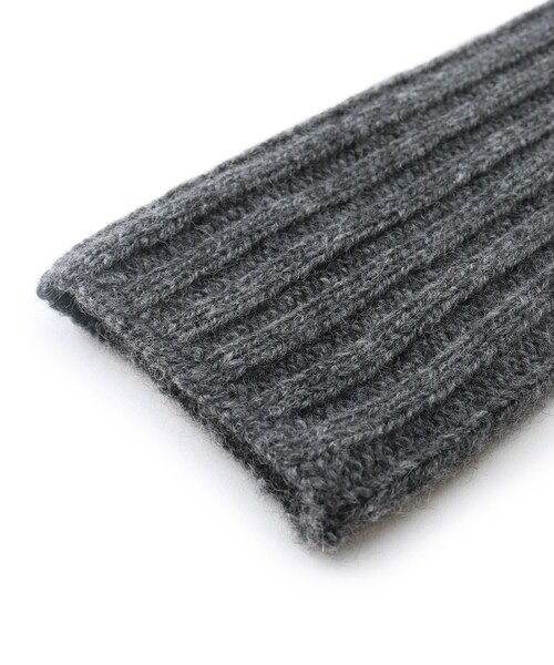 UNTITLED（アンタイトル）の「◆【カシミヤ100%】フィンガーレスグローブ（手袋・レディース・チャコールグレー/ナチュラル・99）」の7枚目の写真