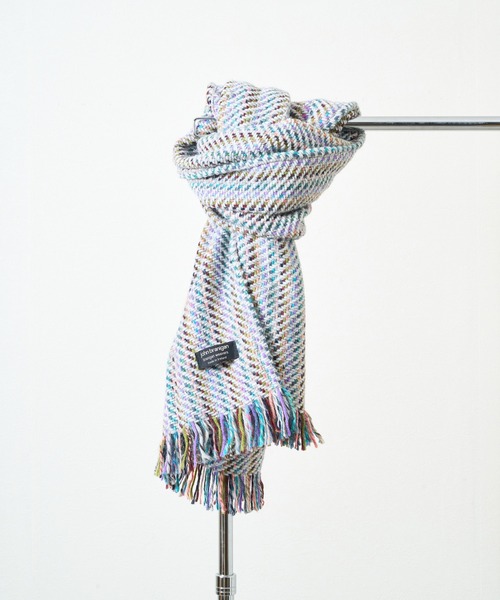 John branigan(ジョンブラニガン)の「【John Branigan】TWEED STOLE(マフラー・レディース・ピンク/ブラック/アイボリー・FREE)」の3枚目の写真