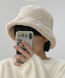 cream creme（クリームクレーム）の「フェイクファーバケットハット（ハット）」
