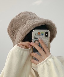 cream creme（クリームクレーム）の「フェイクファーバケットハット（ハット）」