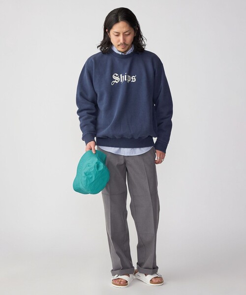 SHIPS（シップス）の「*SHIPS: OLD ENGLISH SHIPS ロゴ プリント