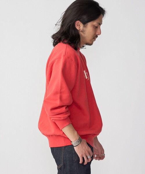 SHIPS（シップス）の「*SHIPS: OLD ENGLISH SHIPS ロゴ プリント クルーネック スウェット（スウェット・メンズ・ライトブルー/レッド/ネイビー・SMALL/MEDIUM/LARGE）」の16枚目の写真