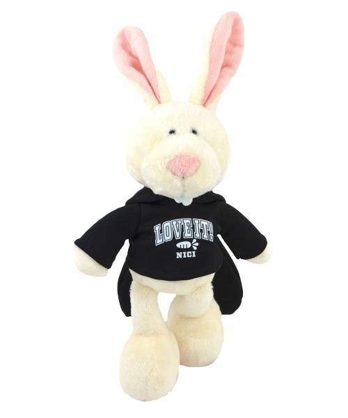 NICI/ぬいぐるみ ラビット クラシック 25㎝/ラビットブラックパーカー