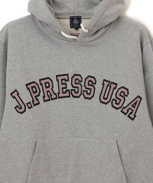 J.PRESS(ジェイプレス)の「J.PRESS × BEAMS LIGHTS / 別注 ロゴ スウェット フーディ(パーカー・メンズ・グレー/ネイビー・M/L)」の19枚目の写真
