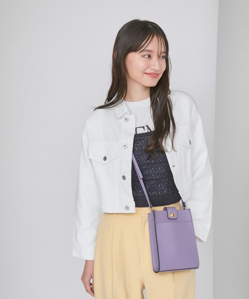 VIS(ビス)の「【洗える】クロップドデニムジャケット(デニムジャケット・レディース・ブルー/ホワイト系その他・FREE)」の10枚目の写真