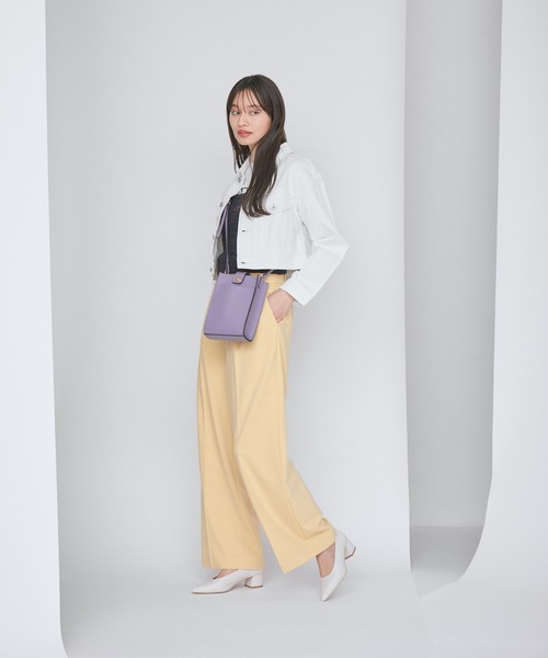 VIS(ビス)の「【洗える】クロップドデニムジャケット(デニムジャケット・レディース・ブルー/ホワイト系その他・FREE)」の11枚目の写真