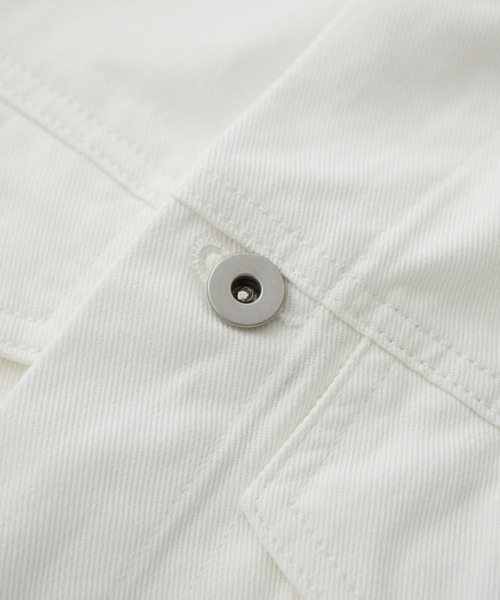 VIS(ビス)の「【洗える】クロップドデニムジャケット(デニムジャケット・レディース・ブルー/ホワイト系その他・FREE)」の20枚目の写真