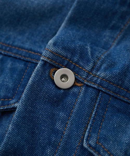 VIS(ビス)の「【洗える】クロップドデニムジャケット(デニムジャケット・レディース・ブルー/ホワイト系その他・FREE)」の21枚目の写真