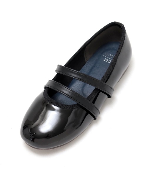 SOROTTO（ソロット）の「ゴム付きダブルベルト パンプス（バレエシューズ・キッズ・ブラック/シルバー/ホワイト/ネイビー・16.0cm/17.0cm/18.0cm/19.0cm/20.0cm/21.0cm/22.0cm）」の21枚目の写真
