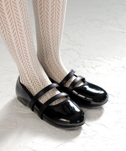 SOROTTO（ソロット）の「ゴム付きダブルベルト パンプス（バレエシューズ・キッズ・ブラック/シルバー/ホワイト/ネイビー・16.0cm/17.0cm/18.0cm/19.0cm/20.0cm/21.0cm/22.0cm）」の18枚目の写真