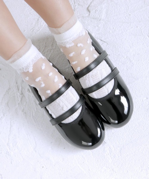 SOROTTO（ソロット）の「ゴム付きダブルベルト パンプス（バレエシューズ・キッズ・ブラック/シルバー/ホワイト/ネイビー・16.0cm/17.0cm/18.0cm/19.0cm/20.0cm/21.0cm/22.0cm）」の13枚目の写真