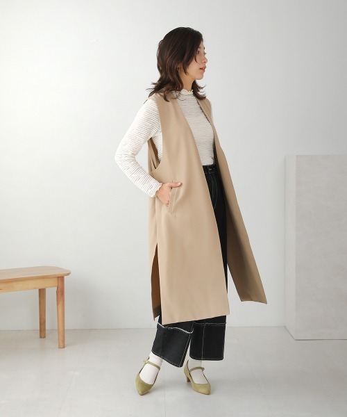 Bou Jeloud(ブージュルード)の「ボトルネックシアーインナー(Tシャツ/カットソー・レディース・ホワイト/ブラック・FREE)」の9枚目の写真