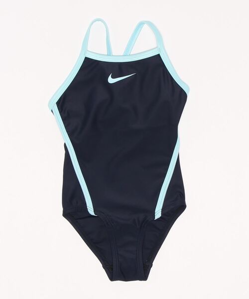 San-ai Resort 三愛水着楽園（サンアイリゾート　サンアイミズギラクエン）の「【NIKE】ﾌｯﾄﾏｰｸ ﾅｲｷ GIRLS ﾜﾝﾋﾟｰｽ（水着・キッズ・ホワイト/サックスブルー/パープル/ピンク・100/110/120/130/160/170/140/150）」の3枚目の写真