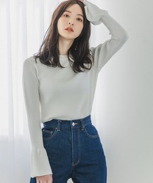 リブソデフレアニット187263