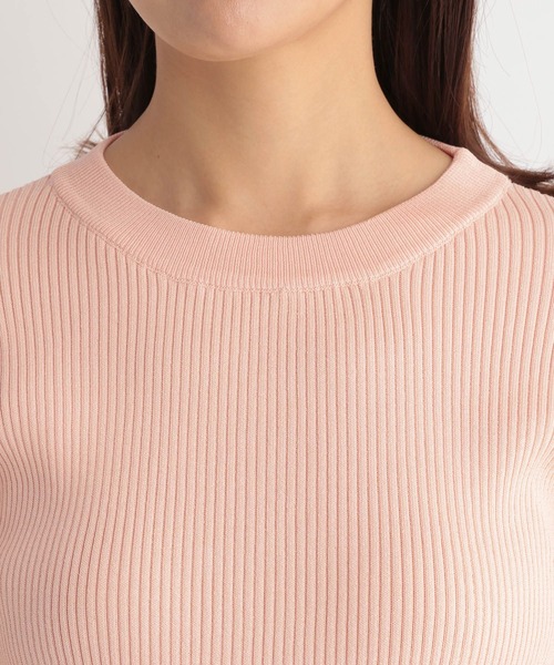 Andemiu（アンデミュウ）の「リブソデフレアニット187263（ニット/セーター・レディース・ブラック/オフホワイト/ピンク/グリーン・FREE）」の15枚目の写真