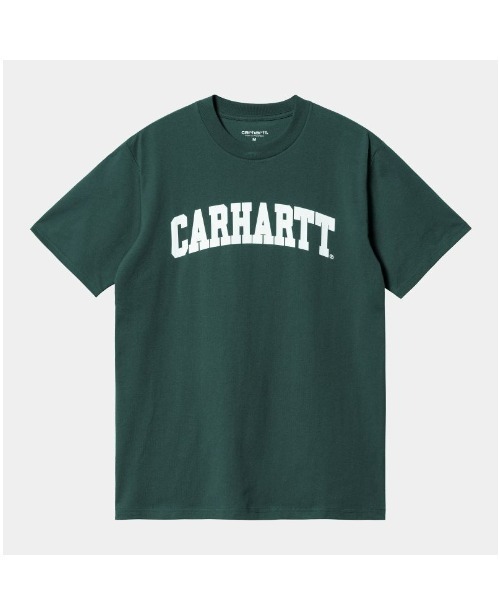 Carhartt WIP（カーハートダブリューアイピー）の「Carhartt WIP/カーハートダブリューアイピー S/S UNIVERSITYT-SHIRT ブランドロゴ クルーネックTシャツ/半袖Tシャツ I028990（Tシャツ/カットソー・メンズ・イエロー/ホワイト/グリーン/ブラック・M/L/XL）」の3枚目の写真