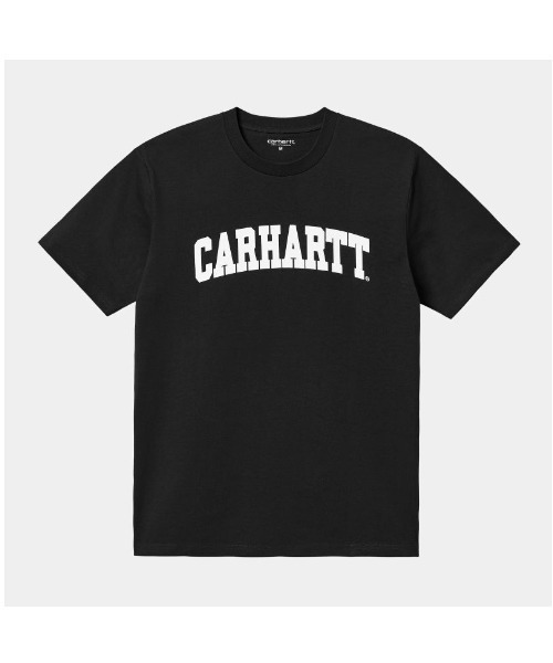 Carhartt WIP（カーハートダブリューアイピー）の「Carhartt WIP/カーハートダブリューアイピー S/S UNIVERSITYT-SHIRT ブランドロゴ クルーネックTシャツ/半袖Tシャツ I028990（Tシャツ/カットソー・メンズ・イエロー/ホワイト/グリーン/ブラック・M/L/XL）」の2枚目の写真