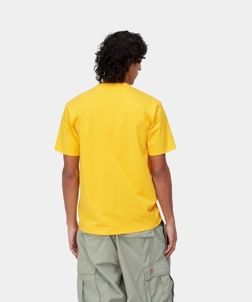 Carhartt WIP（カーハートダブリューアイピー）の「Carhartt WIP/カーハートダブリューアイピー S/S UNIVERSITYT-SHIRT ブランドロゴ クルーネックTシャツ/半袖Tシャツ I028990（Tシャツ/カットソー・メンズ・イエロー/ホワイト/グリーン/ブラック・M/L/XL）」の11枚目の写真