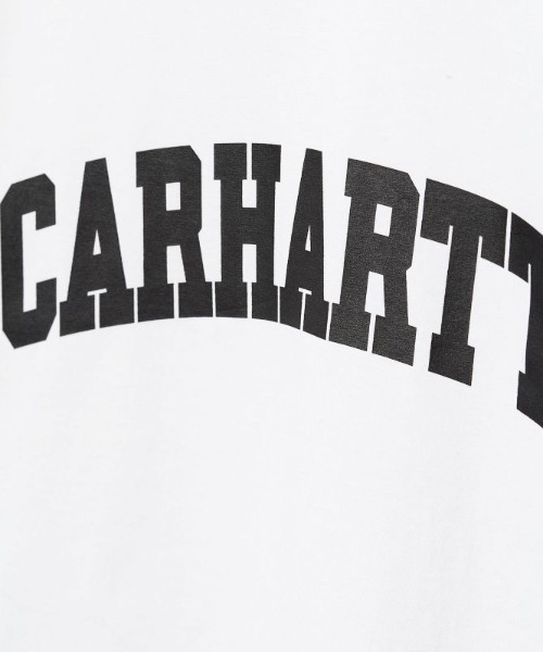 Carhartt WIP（カーハートダブリューアイピー）の「Carhartt WIP/カーハートダブリューアイピー S/S UNIVERSITYT-SHIRT ブランドロゴ クルーネックTシャツ/半袖Tシャツ I028990（Tシャツ/カットソー・メンズ・イエロー/ホワイト/グリーン/ブラック・M/L/XL）」の5枚目の写真