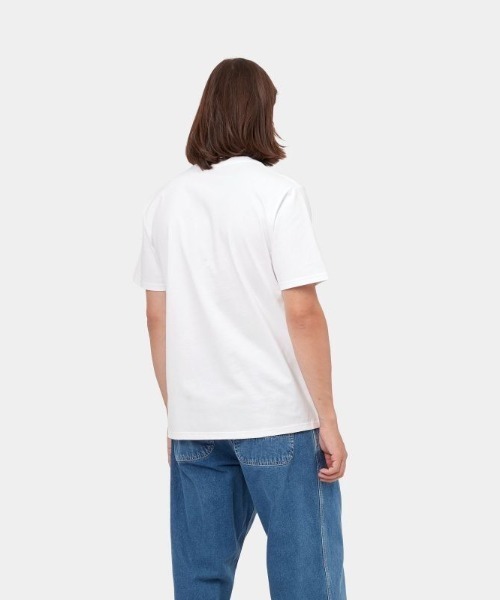 Carhartt WIP（カーハートダブリューアイピー）の「Carhartt WIP/カーハートダブリューアイピー S/S UNIVERSITYT-SHIRT ブランドロゴ クルーネックTシャツ/半袖Tシャツ I028990（Tシャツ/カットソー・メンズ・イエロー/ホワイト/グリーン/ブラック・M/L/XL）」の7枚目の写真