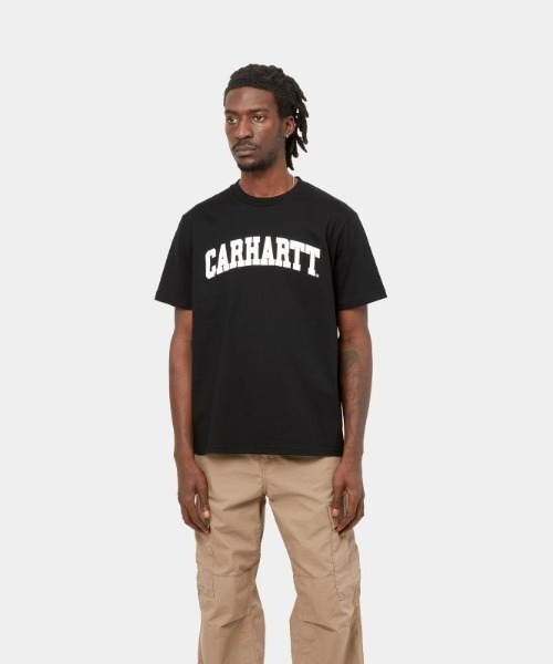 Carhartt WIP（カーハートダブリューアイピー）の「Carhartt WIP/カーハートダブリューアイピー S/S UNIVERSITYT-SHIRT ブランドロゴ クルーネックTシャツ/半袖Tシャツ I028990（Tシャツ/カットソー・メンズ・イエロー/ホワイト/グリーン/ブラック・M/L/XL）」の8枚目の写真