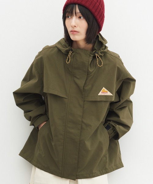 KELTY(ケルティ)の「ザパタジャケット / ショート丈マウンテンパーカ(撥水)(マウンテンパーカー・レディース・ブラック/カーキ/ベージュ/ライトブルー/ネイビー/チャコールグレー/アーミー/ブラウン・M/L/S)」の6枚目の写真