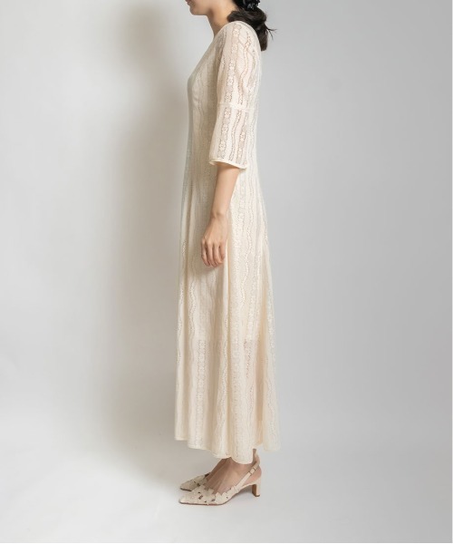 RANDA（ランダ）の「フレアスリーブレースワンピース（ドレス・レディース・ブラック/ホワイト・0/1）」の10枚目の写真