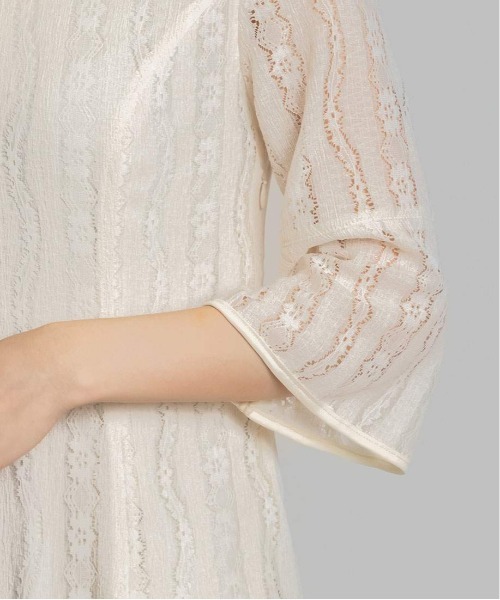 RANDA（ランダ）の「フレアスリーブレースワンピース（ドレス・レディース・ブラック/ホワイト・0/1）」の13枚目の写真