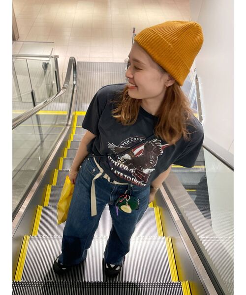 Ungrid（アングリッド）の「イーグルプリントTee（Tシャツ/カットソー・レディース・チャコールグレー/オフホワイト・FREE）」の7枚目の写真