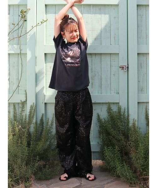 Ungrid（アングリッド）の「イーグルプリントTee（Tシャツ/カットソー・レディース・チャコールグレー/オフホワイト・FREE）」の12枚目の写真