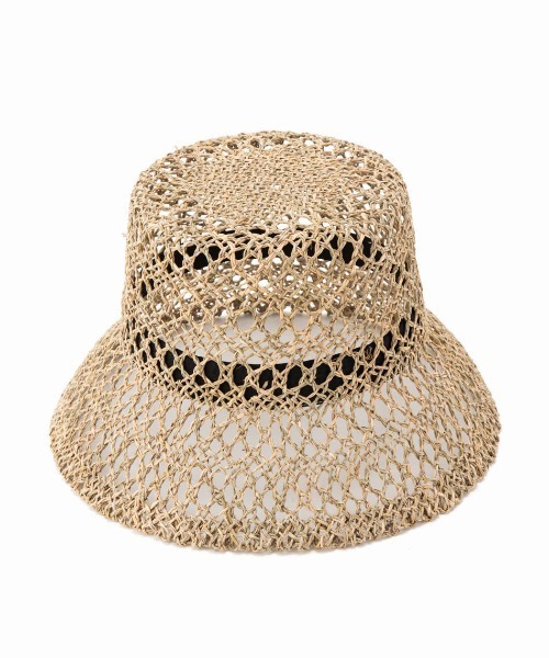 CONTROL FREAK（コントロールフリーク）の「CONTROL FREAK(コントロールフリーク)透かし編みバケットハット（ハット・レディース・ブラック/ブラウン/ナチュラル/パープル・FREE）」の9枚目の写真