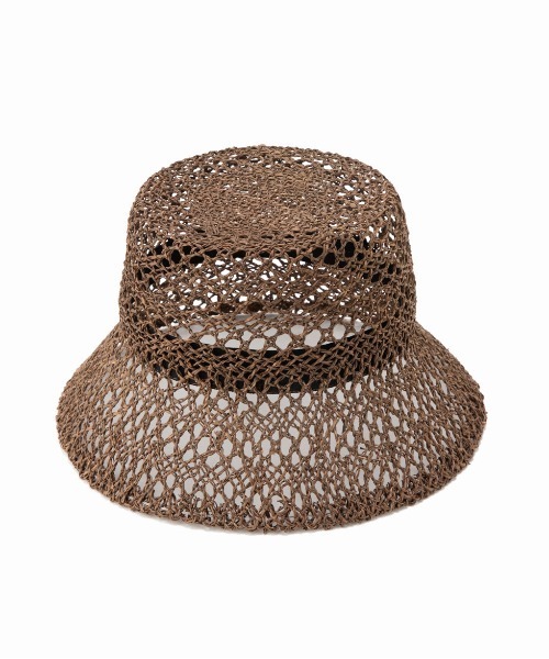 CONTROL FREAK（コントロールフリーク）の「CONTROL FREAK(コントロールフリーク)透かし編みバケットハット（ハット・レディース・ブラック/ブラウン/ナチュラル/パープル・FREE）」の16枚目の写真