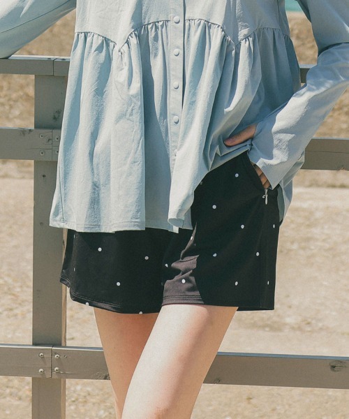 DONOBAN(ドノバン)の「【UV・紫外線カット 水陸両用 日焼け対策】ラッシュショートパンツ(その他パンツ・レディース・ドット/その他1/モスグリーン/ダークブラウン/ブラック/ブラック系その他2/ネイビー/カーキ/ネイビー系1・F)」の15枚目の写真