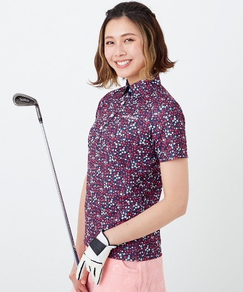 marie claire(マリ・クレール)の「【marie claire:マリ.クレール】レディース 半袖シャツ ゴルフ(シャツ/ブラウス・レディース・ネイビー/イエロー/ホワイト・MEDIUM/LARGE/X-LARGE)」の13枚目の写真