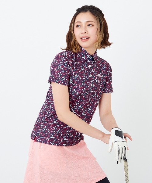 marie claire(マリ・クレール)の「【marie claire:マリ.クレール】レディース 半袖シャツ ゴルフ(シャツ/ブラウス・レディース・ネイビー/イエロー/ホワイト・MEDIUM/LARGE/X-LARGE)」の14枚目の写真