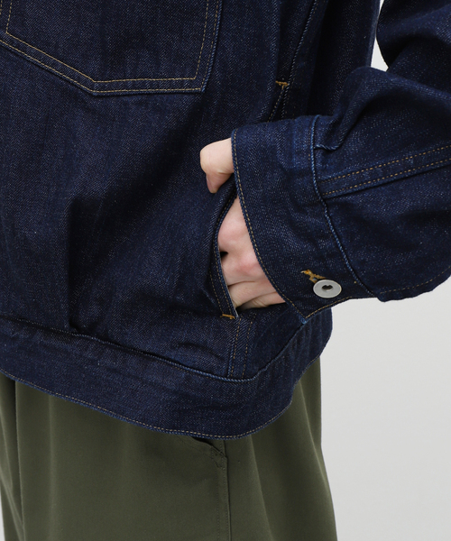marka　マーカ　ショップコート　1　インディゴブルー　デニム　迷彩 MARKA / マーカ】TYPE1 DENIM JACKET（デニムジャケット