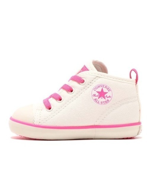 X-girl(エックスガール)の「CONVERSE BABY ALL STAR N X-girl Z / コンバース ベビー オールスター N X-girl Z(スニーカー・キッズ・ホワイト・12.0cm/13.0cm/14.0cm/15.0cm)」の3枚目の写真